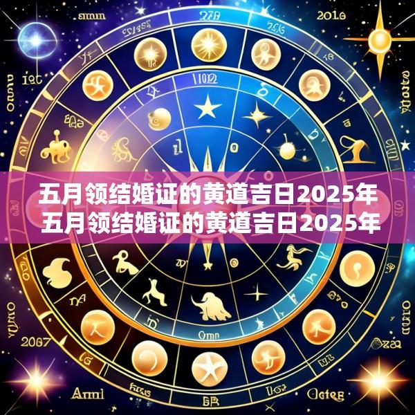 五月领结婚证的黄道吉日2025年 五月领结婚证的黄道吉日2025年是哪一天
