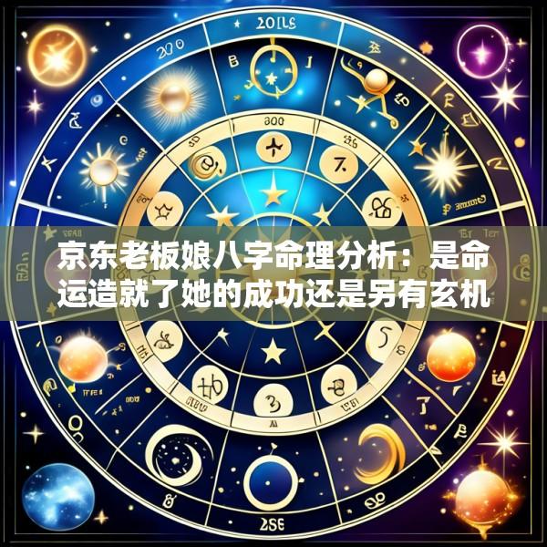 京东老板娘八字命理分析：是命运造就了她的成功还是另有玄机