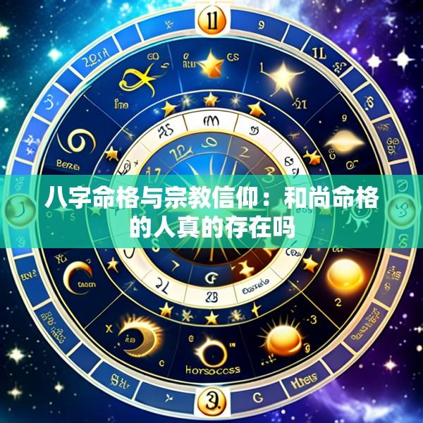 八字命格与宗教信仰：和尚命格的人真的存在吗