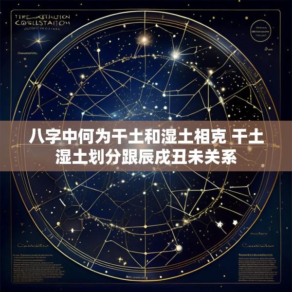 八字中何为干土和湿土相克 干土湿土划分跟辰戌丑未关系