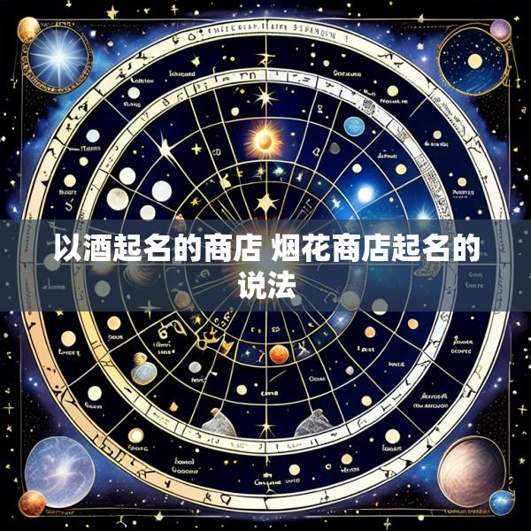 以酒起名的商店 烟花商店起名的说法