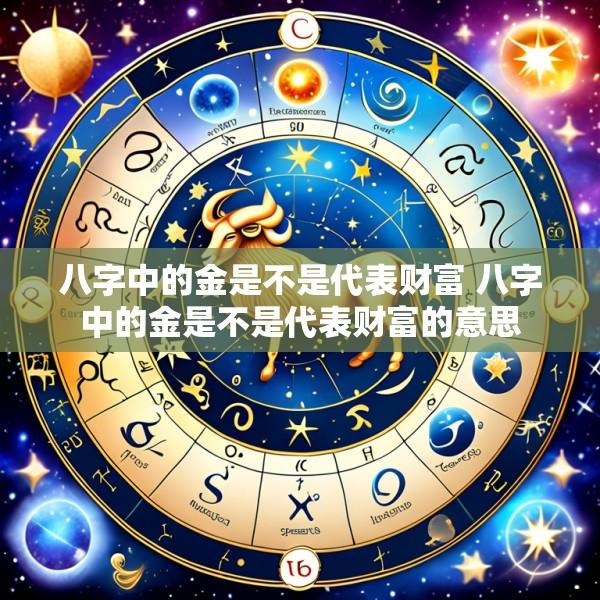 八字中的金是不是代表财富 八字中的金是不是代表财富的意思
