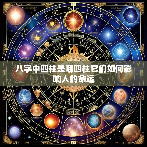 八字中四柱是哪四柱它们如何影响人的命运