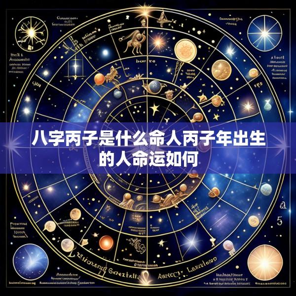 八字丙子是什么命人丙子年出生的人命运如何
