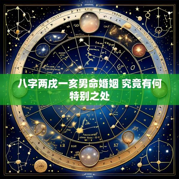 八字两戌一亥男命婚姻 究竟有何特别之处