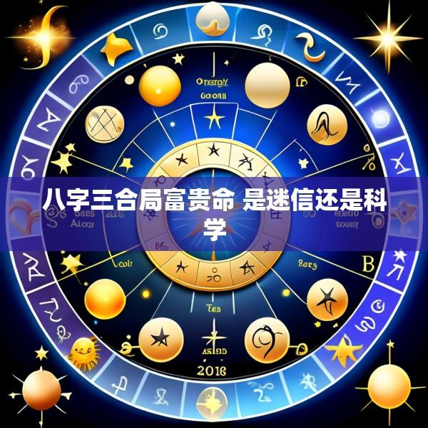 八字三合局富贵命 是迷信还是科学