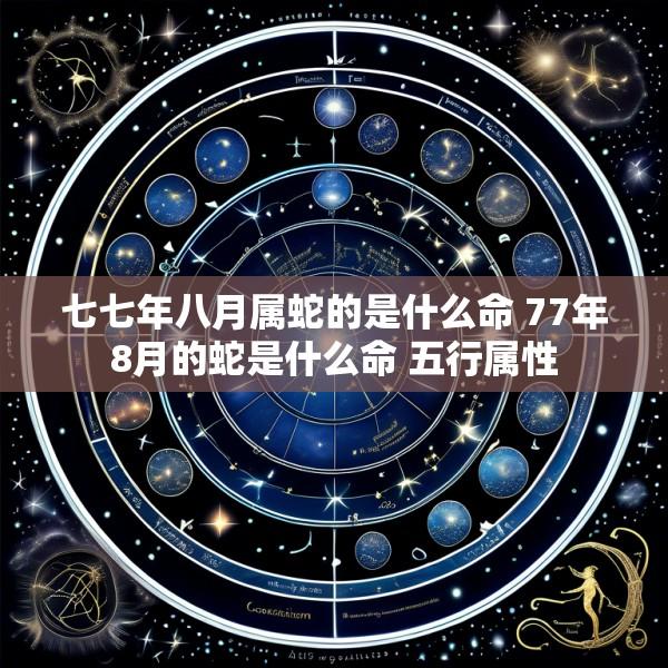 七七年八月属蛇的是什么命 77年8月的蛇是什么命 五行属性