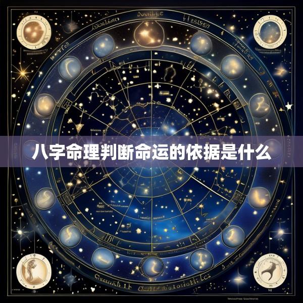 八字命理判断命运的依据是什么