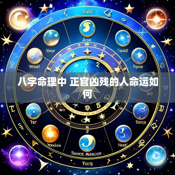 八字命理中 正官凶残的人命运如何
