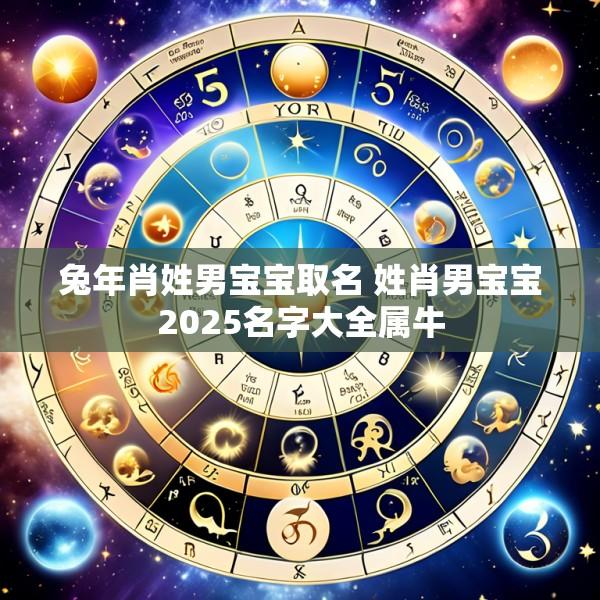 兔年肖姓男宝宝取名 姓肖男宝宝2025名字大全属牛