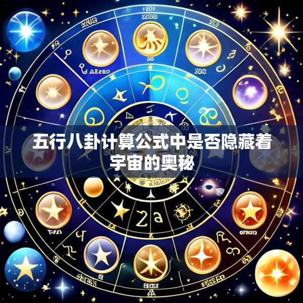 五行八卦计算公式中是否隐藏着宇宙的奥秘