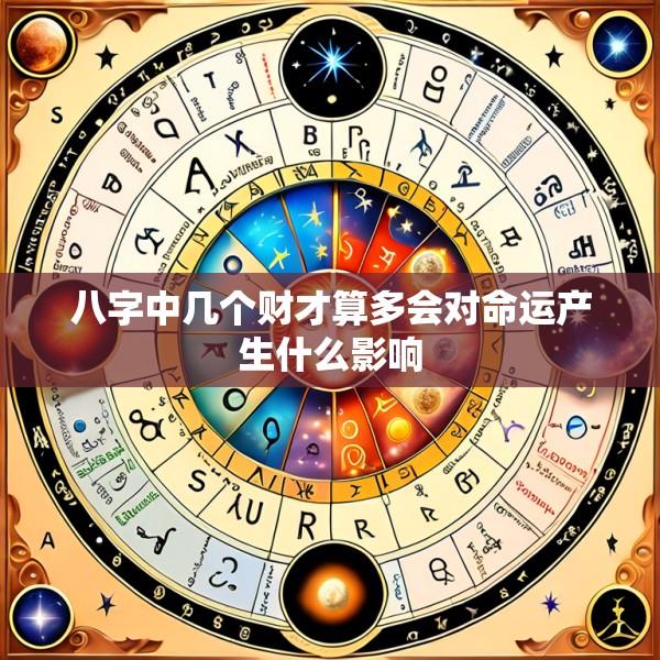 八字中几个财才算多会对命运产生什么影响