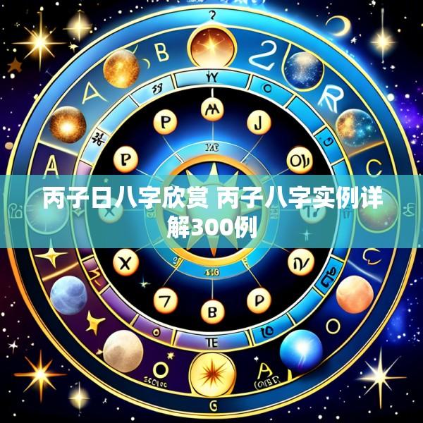 丙子日八字欣赏 丙子八字实例详解300例