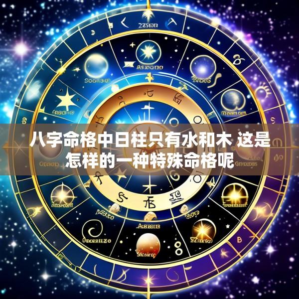 八字命格中日柱只有水和木 这是怎样的一种特殊命格呢