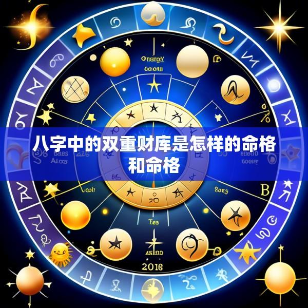 八字中的双重财库是怎样的命格和命格
