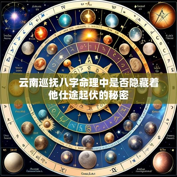 云南巡抚八字命理中是否隐藏着他仕途起伏的秘密