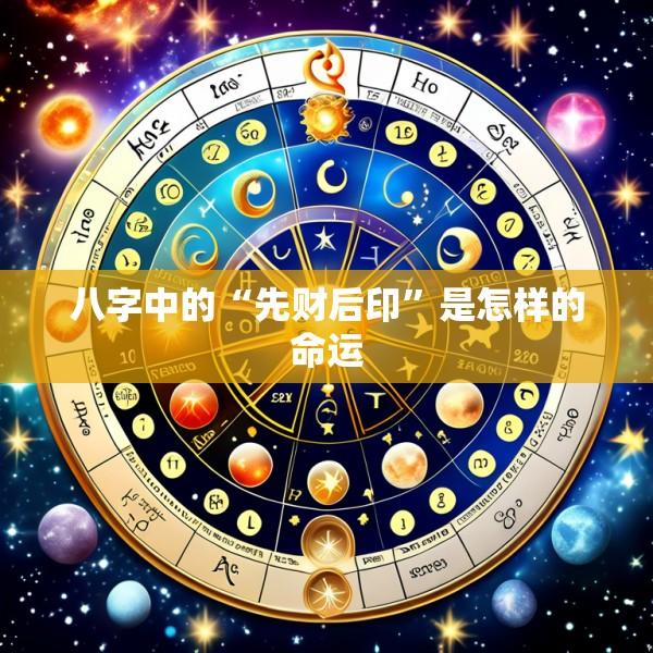 八字中的“先财后印”是怎样的命运