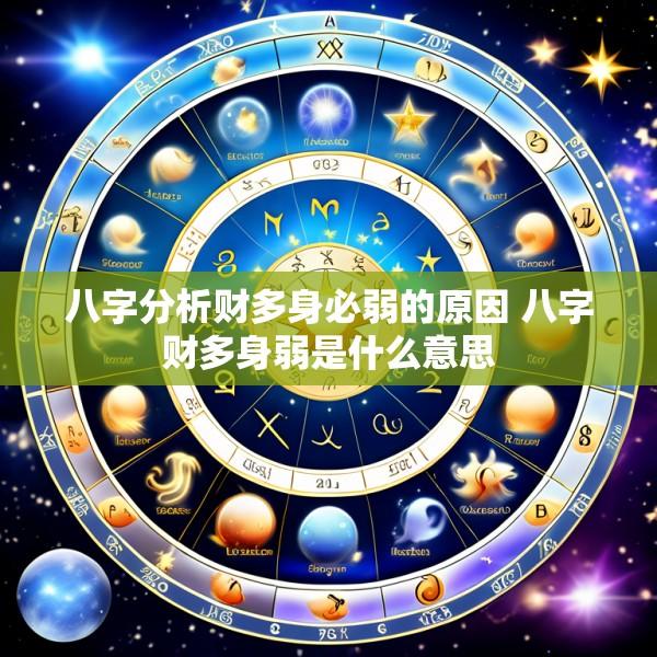 八字分析财多身必弱的原因 八字财多身弱是什么意思