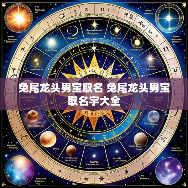 兔尾龙头男宝取名 兔尾龙头男宝取名字大全