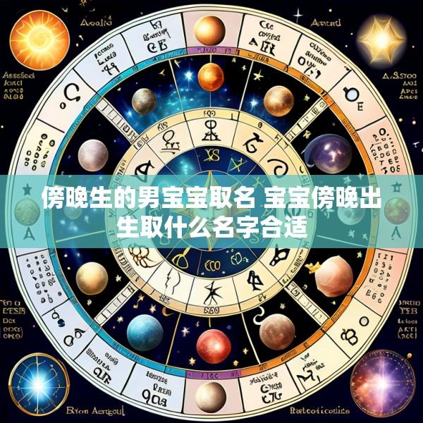 傍晚生的男宝宝取名 宝宝傍晚出生取什么名字合适