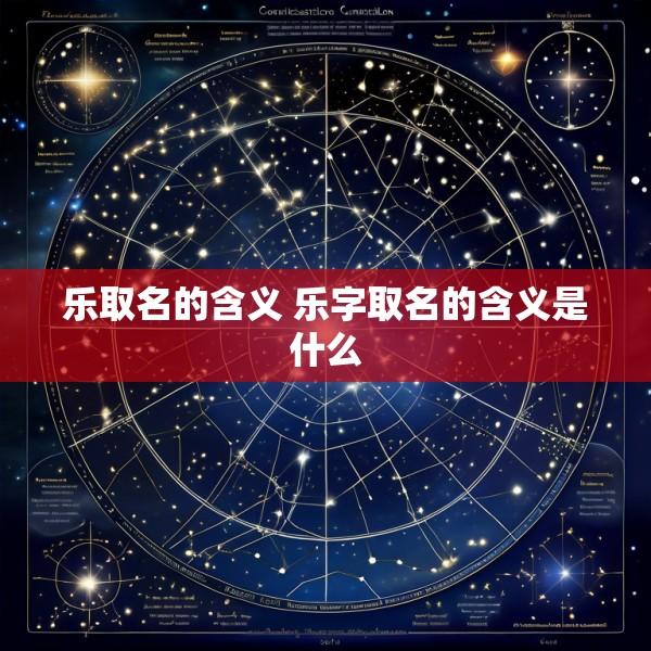 乐取名的含义 乐字取名的含义是什么