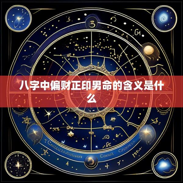 八字中偏财正印男命的含义是什么