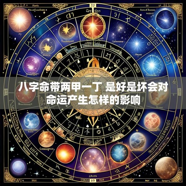 八字命带两甲一丁 是好是坏会对命运产生怎样的影响