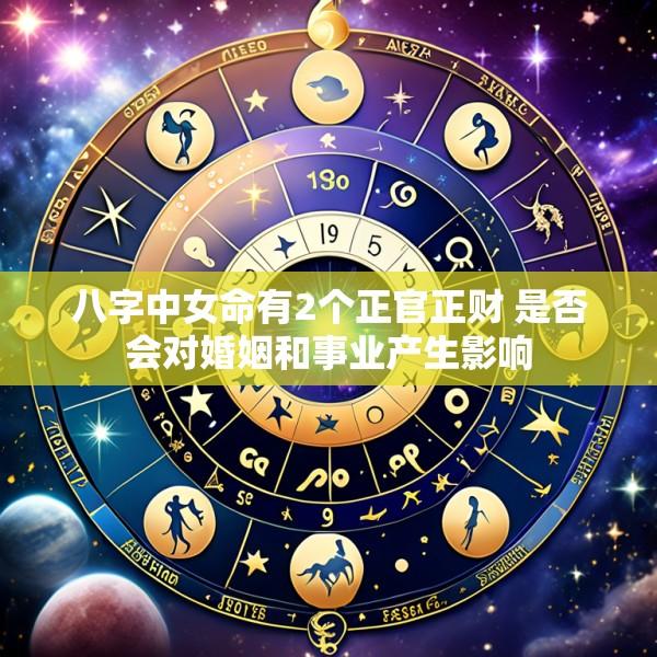 八字中女命有2个正官正财 是否会对婚姻和事业产生影响