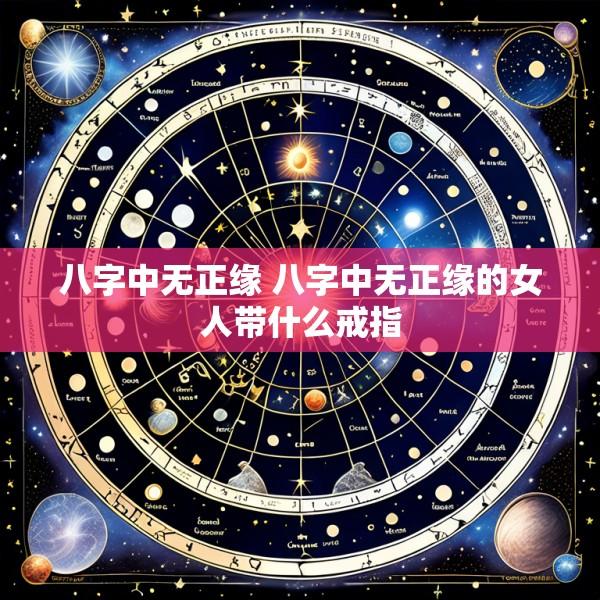 八字中无正缘 八字中无正缘的女人带什么戒指