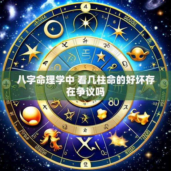 八字命理学中 看几柱命的好坏存在争议吗