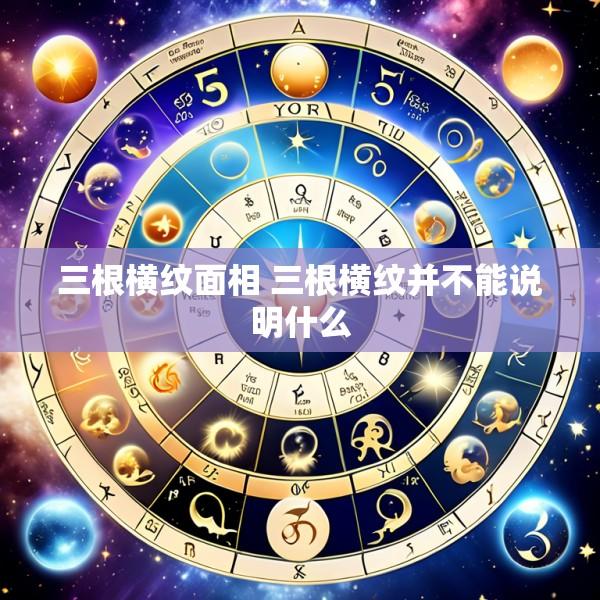 三根横纹面相 三根横纹并不能说明什么