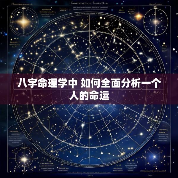 八字命理学中 如何全面分析一个人的命运
