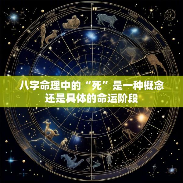 八字命理中的“死”是一种概念还是具体的命运阶段