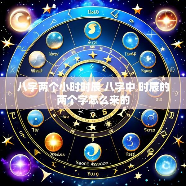 八字两个小时时辰 八字中 时辰的两个字怎么来的