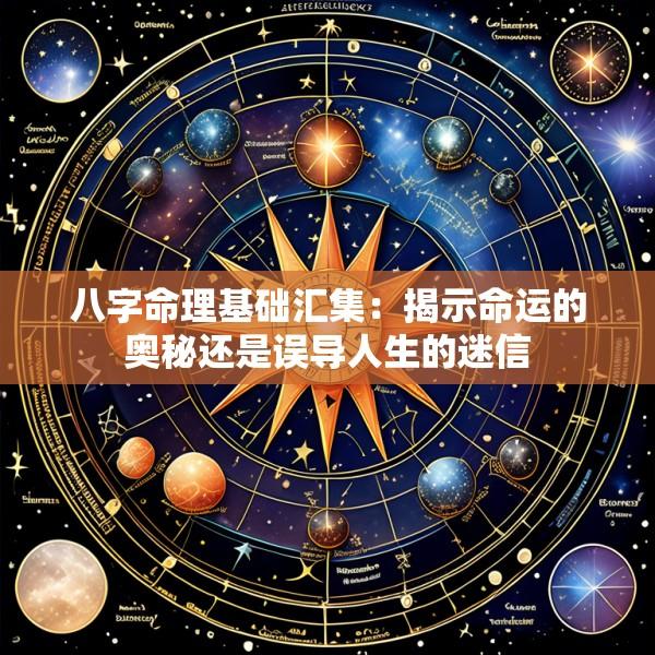 八字命理基础汇集：揭示命运的奥秘还是误导人生的迷信