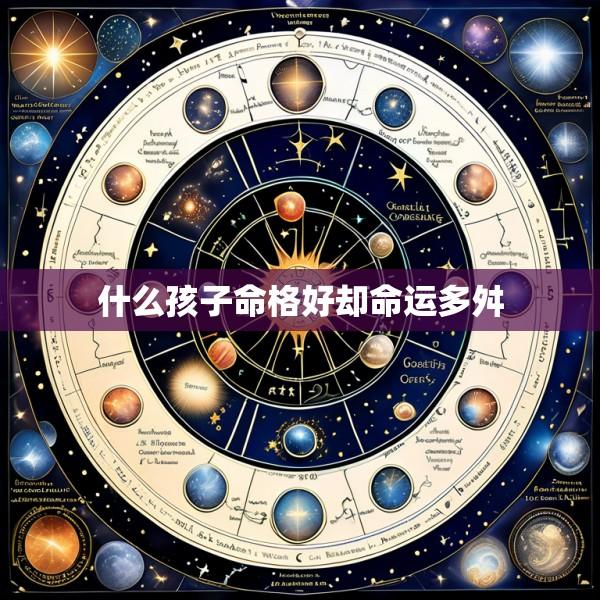 什么孩子命格好却命运多舛