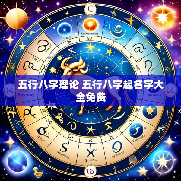 五行八字理论 五行八字起名字大全免费