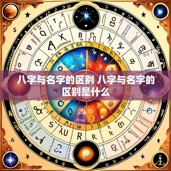 八字与名字的区别 八字与名字的区别是什么