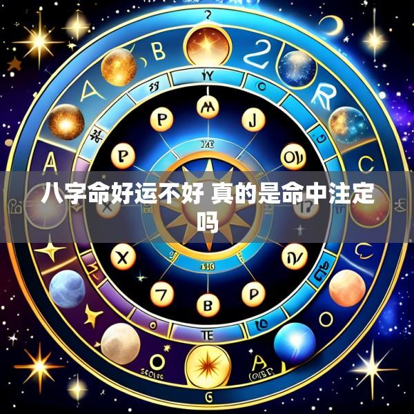 八字命好运不好 真的是命中注定吗