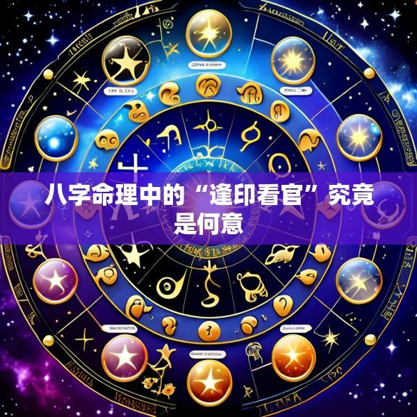 八字命理中的“逢印看官”究竟是何意