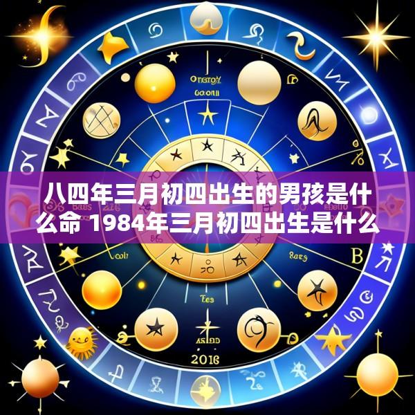 八四年三月初四出生的男孩是什么命 1984年三月初四出生是什么命