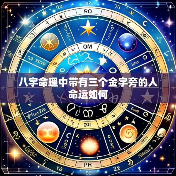 八字命理中带有三个金字旁的人命运如何