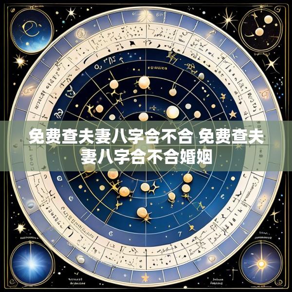 免费查夫妻八字合不合 免费查夫妻八字合不合婚姻