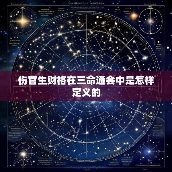 伤官生财格在三命通会中是怎样定义的