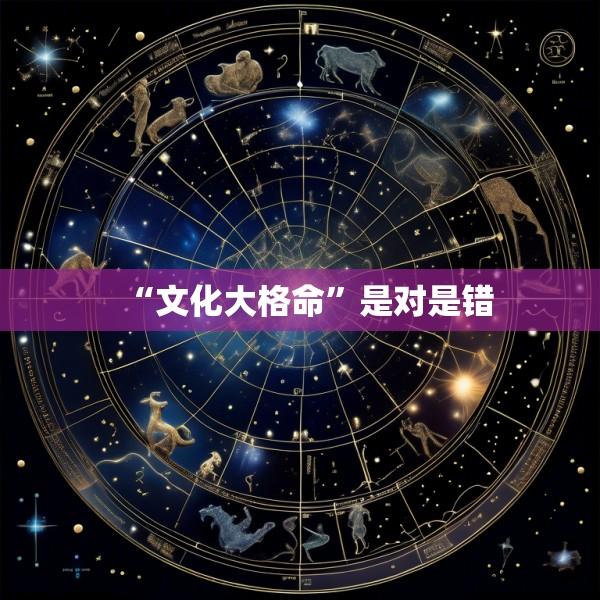 “文化大格命”是对是错