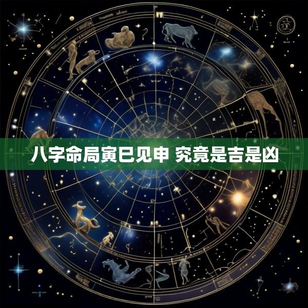 八字命局寅巳见申 究竟是吉是凶