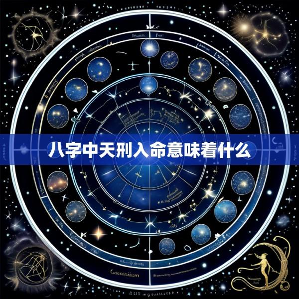 八字中天刑入命意味着什么