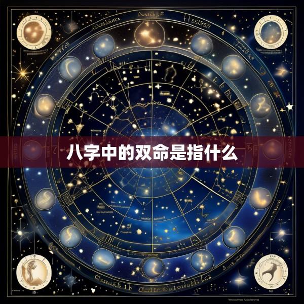 八字中的双命是指什么