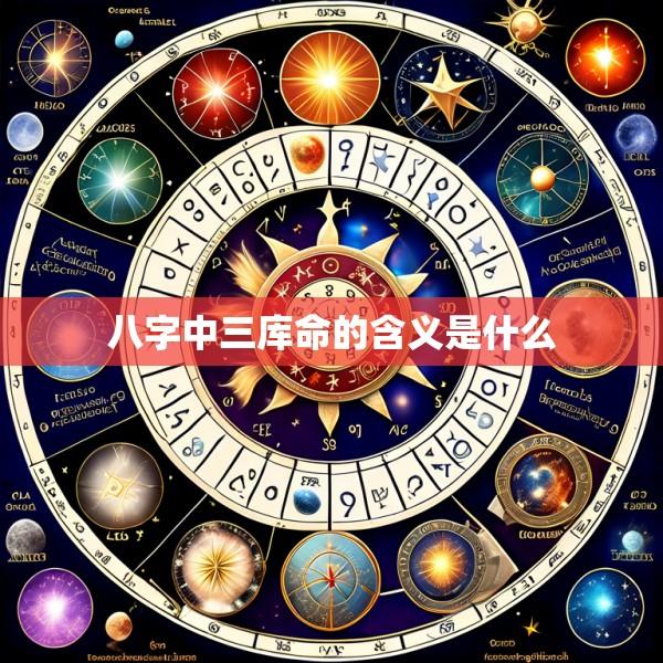 八字中三库命的含义是什么