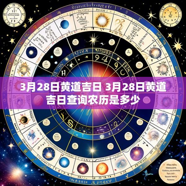 3月28日黄道吉日 3月28日黄道吉日查询农历是多少